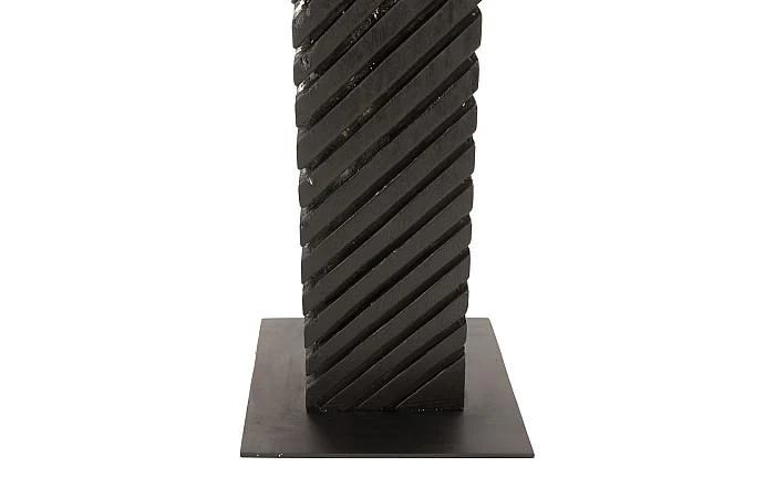 Black Wood Abstract Sculpture, Assorted with Natural Characteristics - Image 2