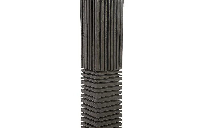 Black Wood Abstract Sculpture, Assorted with Natural Characteristics - Image 2