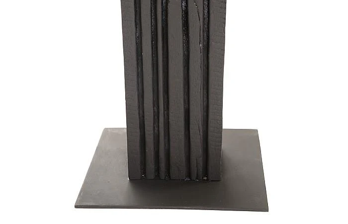 Black Wood Abstract Sculpture, Assorted with Natural Characteristics - Image 4