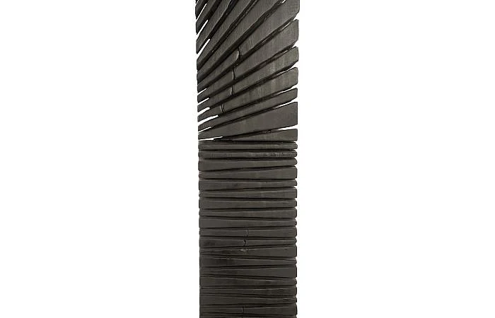 Black Wood Abstract Sculpture, Assorted with Natural Characteristics - Image 3