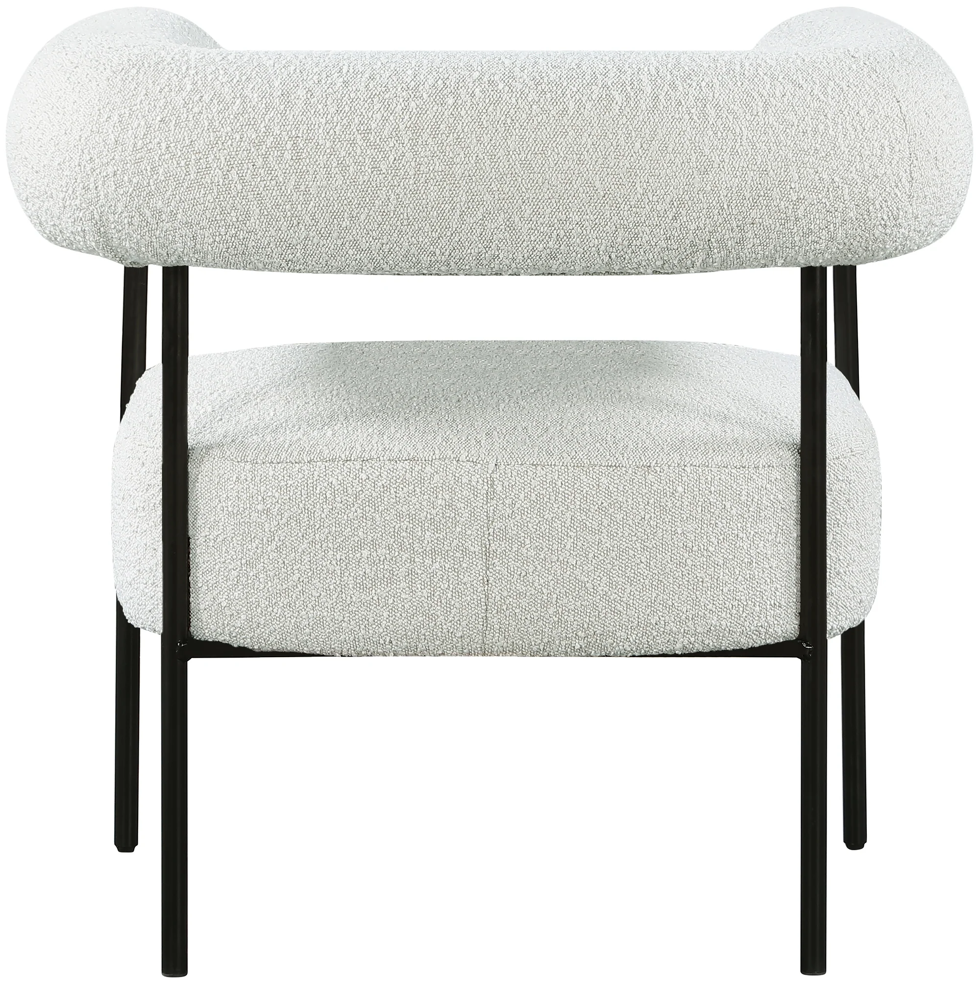 Blake Boucle Fabric Upholstered Accent Chair - Image 21