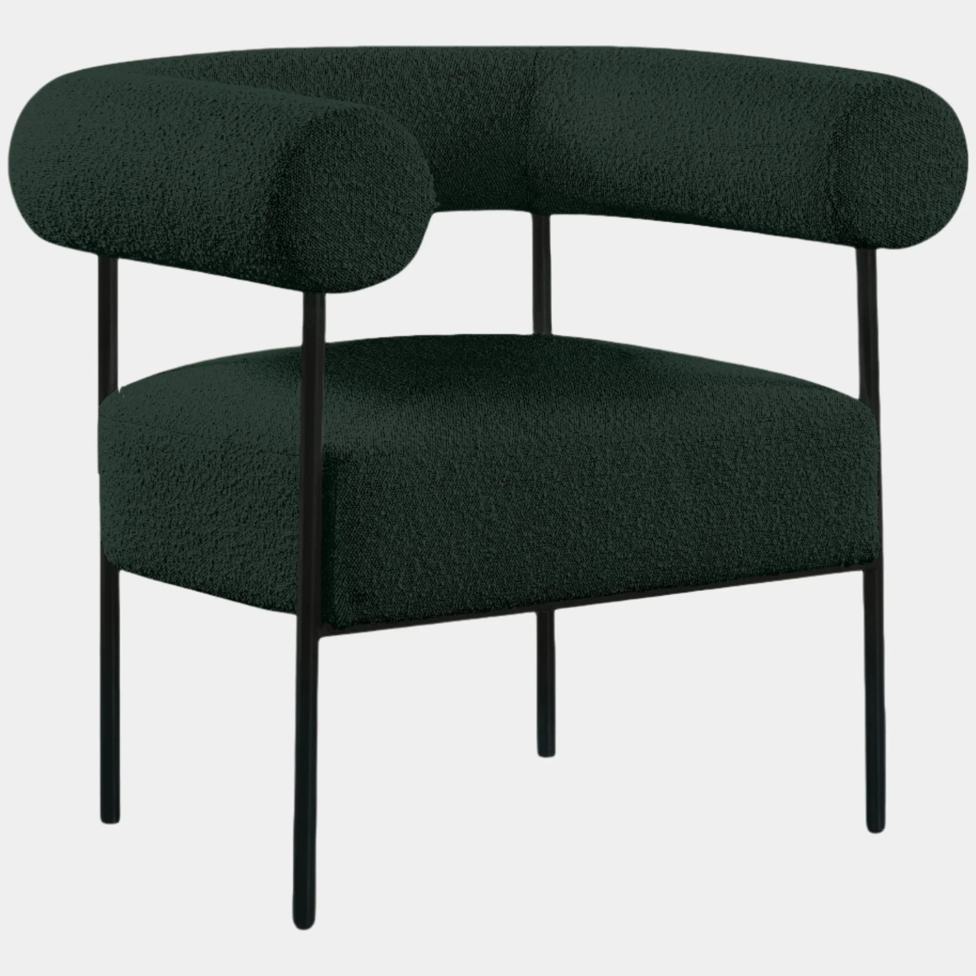Blake Boucle Fabric Upholstered Accent Chair - Image 27
