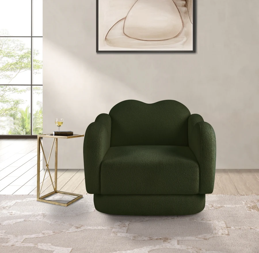 Bloom Teddy Fabric Upholstered Accent Chair - Image 29