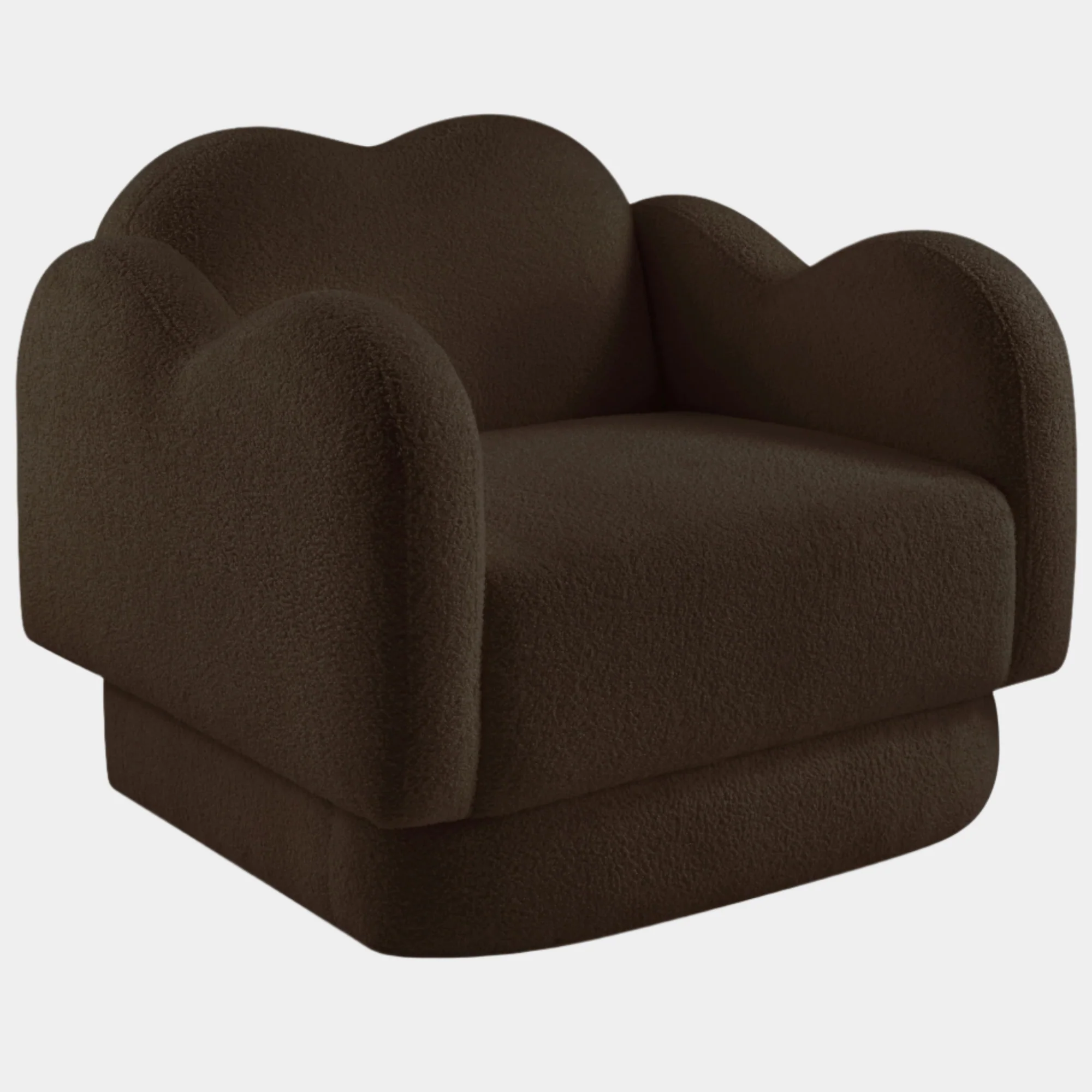 Bloom Teddy Fabric Upholstered Accent Chair - Image 42