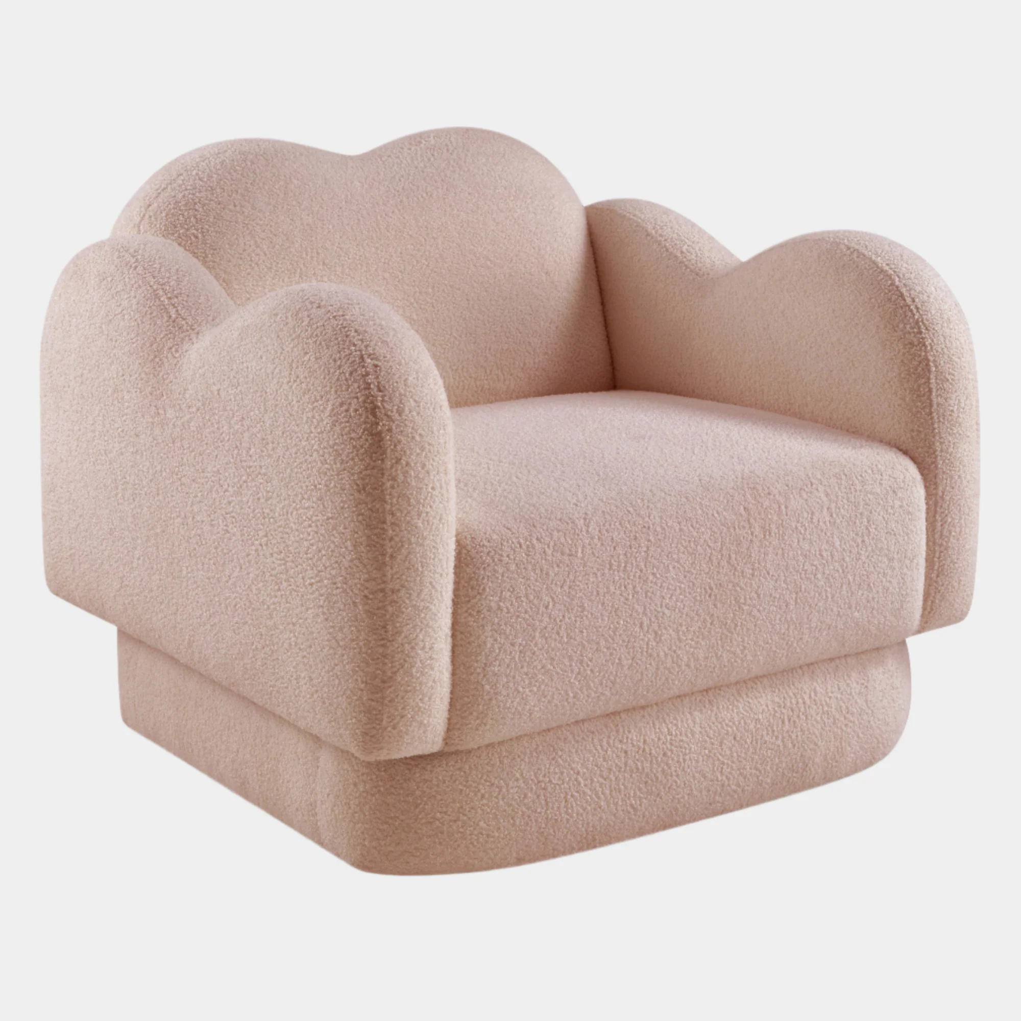 Bloom Teddy Fabric Upholstered Accent Chair - Image 70