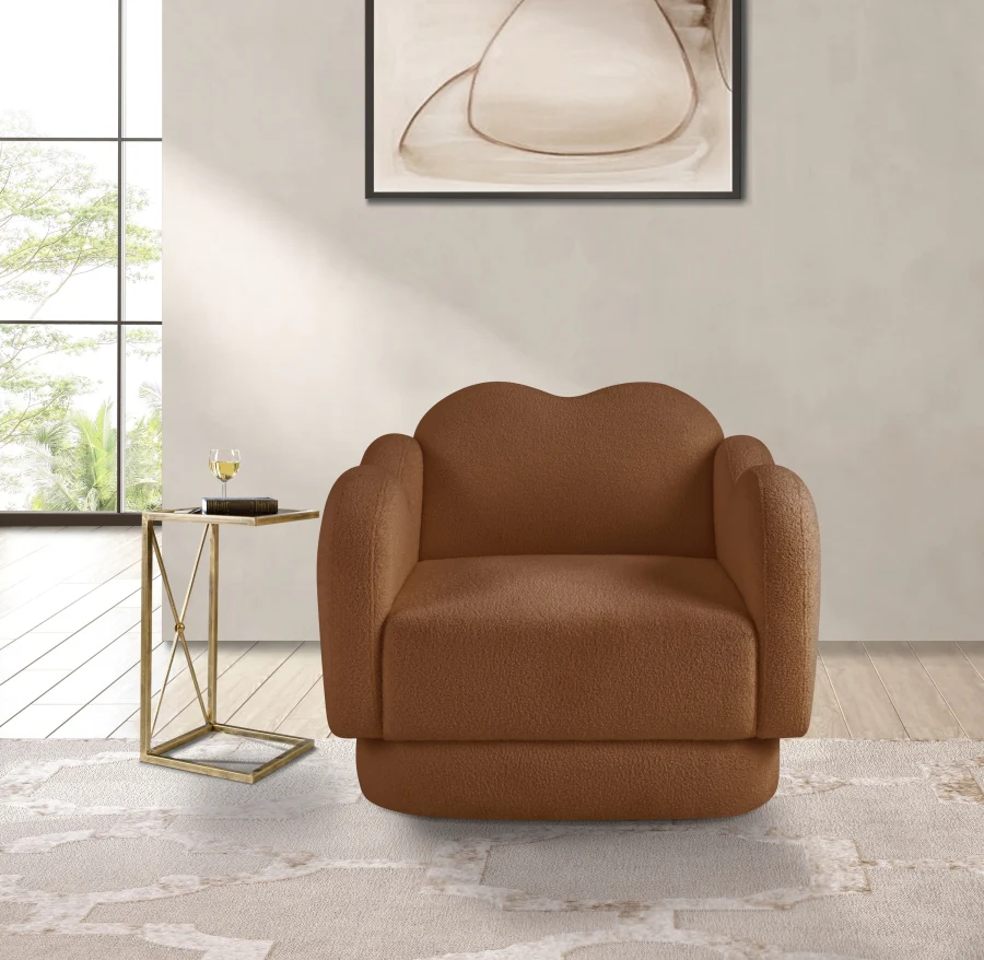 Bloom Teddy Fabric Upholstered Accent Chair - Image 85