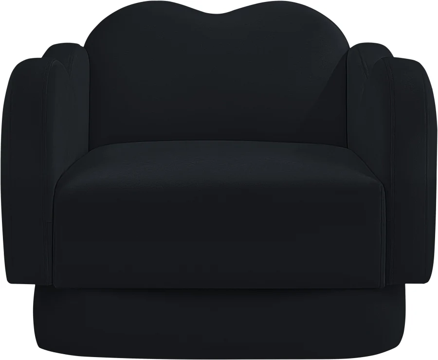 Bloom Velvet Upholstered Accent Chair - Image 3
