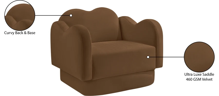 Bloom Velvet Upholstered Accent Chair - Image 54