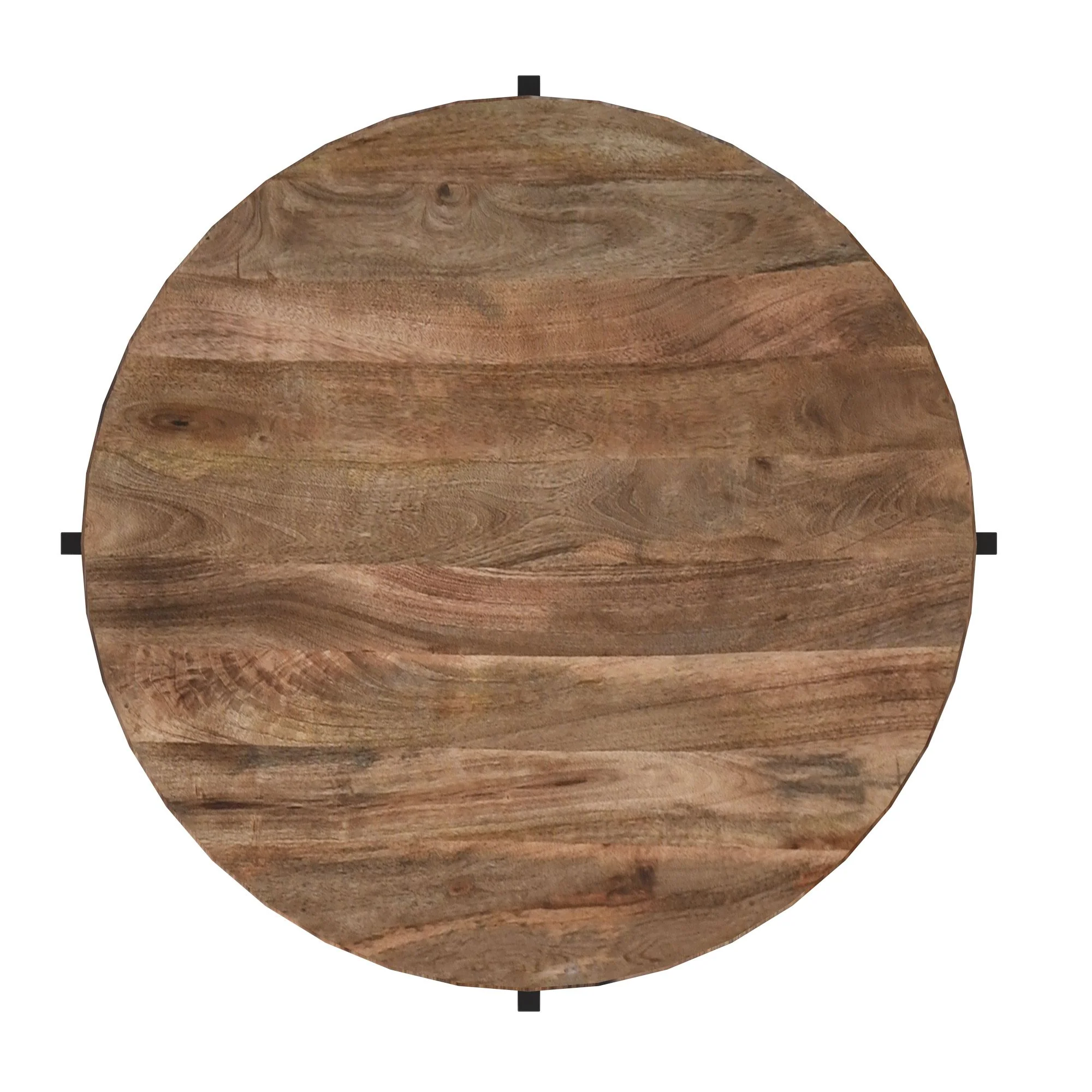 Blox Round Coffee Table in Natural and Black - Image 7