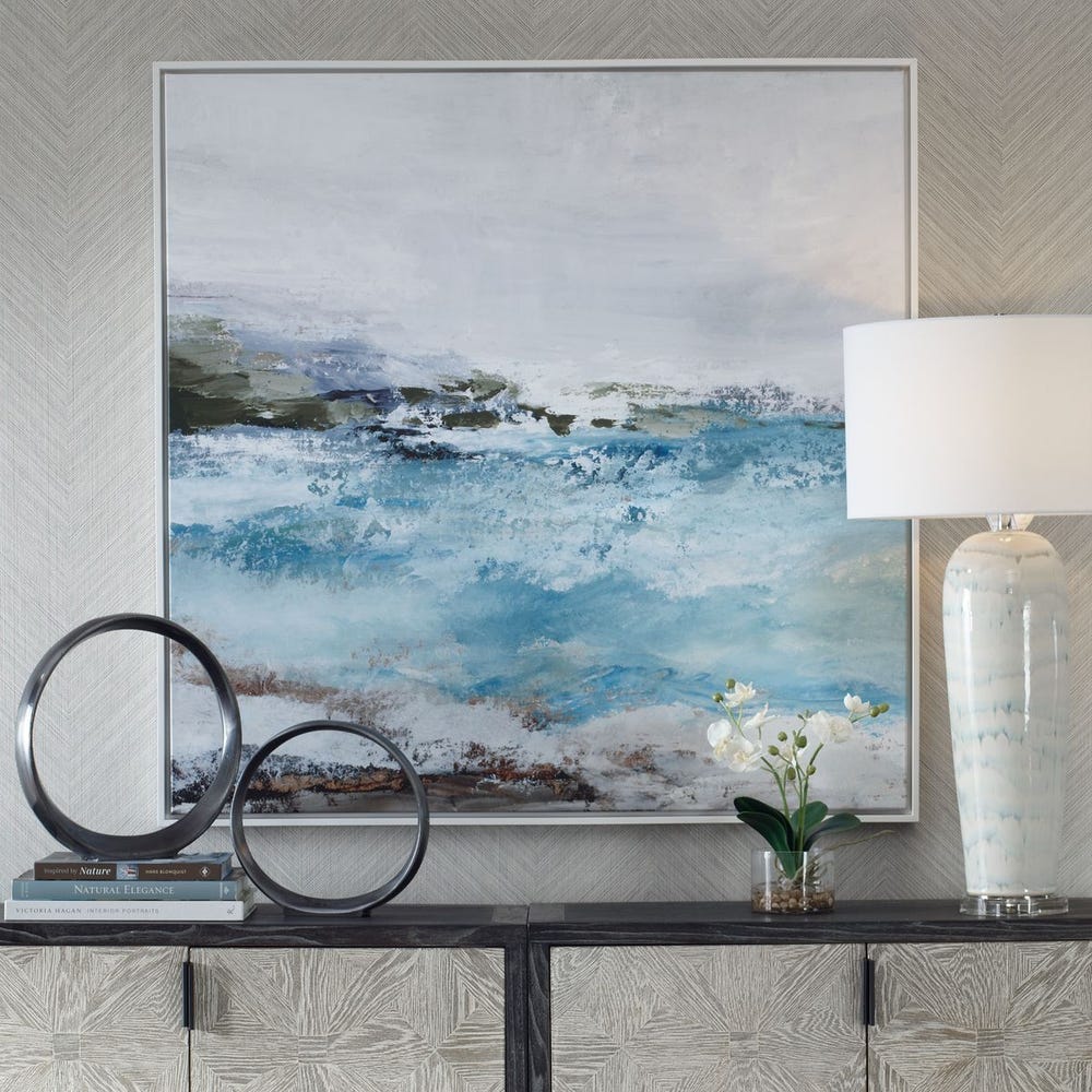 Blue Essence Framed Canvas - Image 2