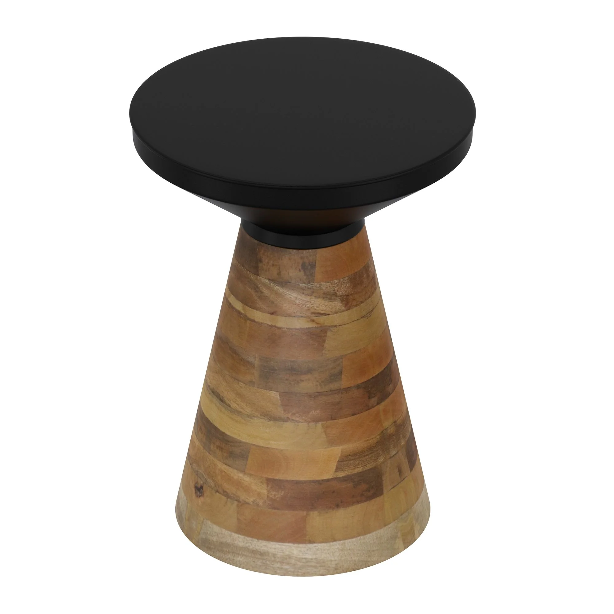 Boden Accent Table in Black and Walnut - Image 3