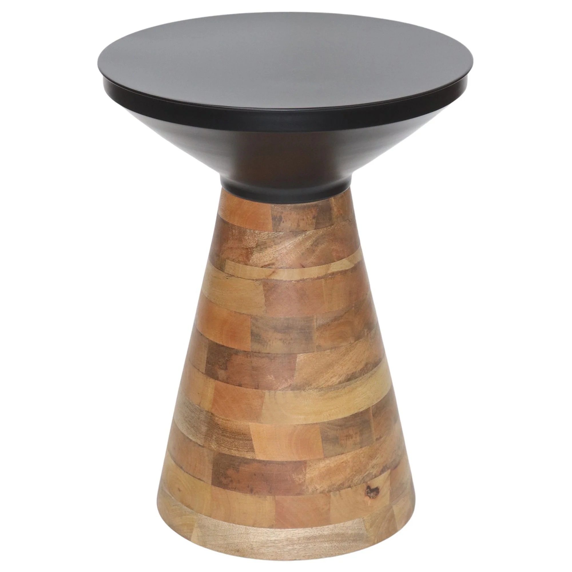 Boden Accent Table in Black and Walnut - Image 4