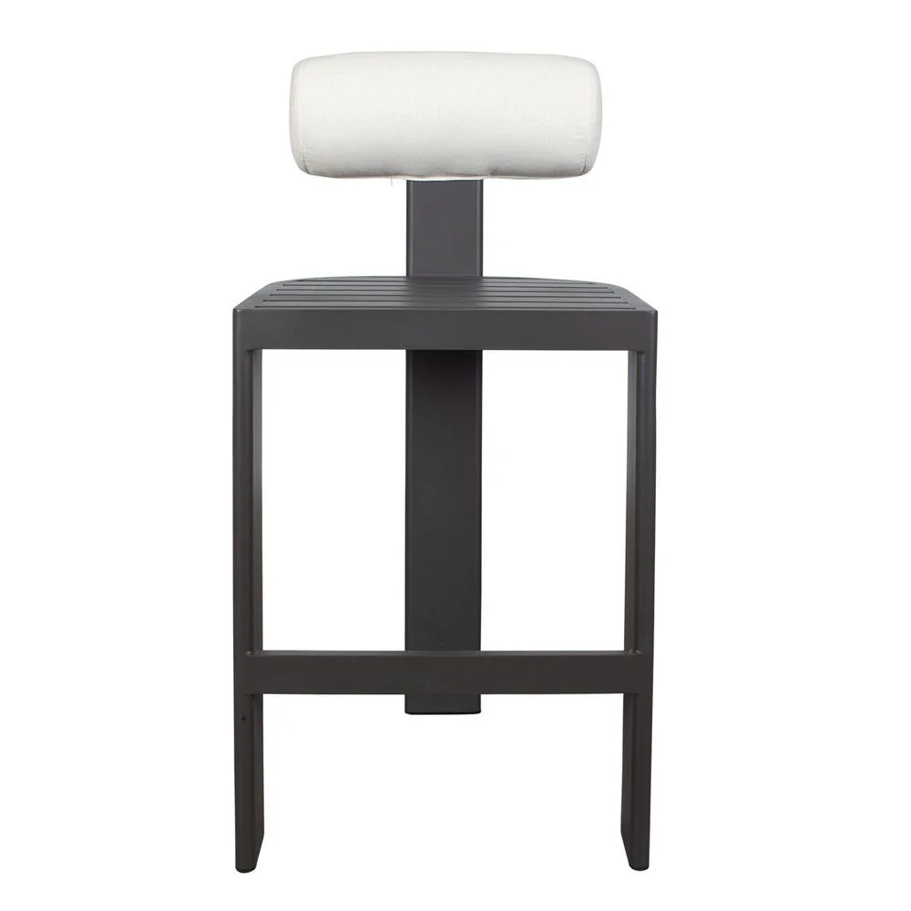 Bolster Back Outdoor Bar Stool - Image 7