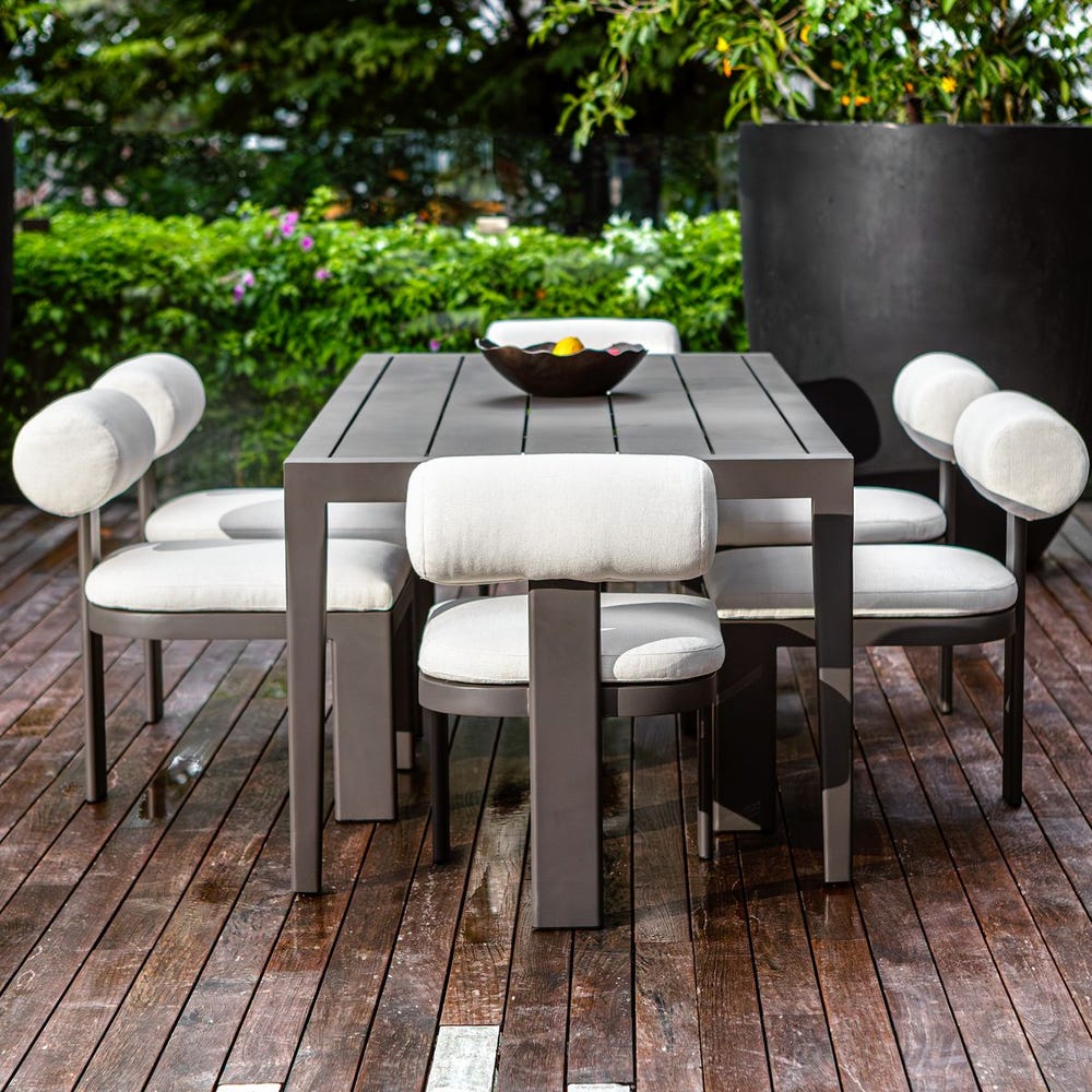 Bolster Back Outdoor Dining Chair - Image 14