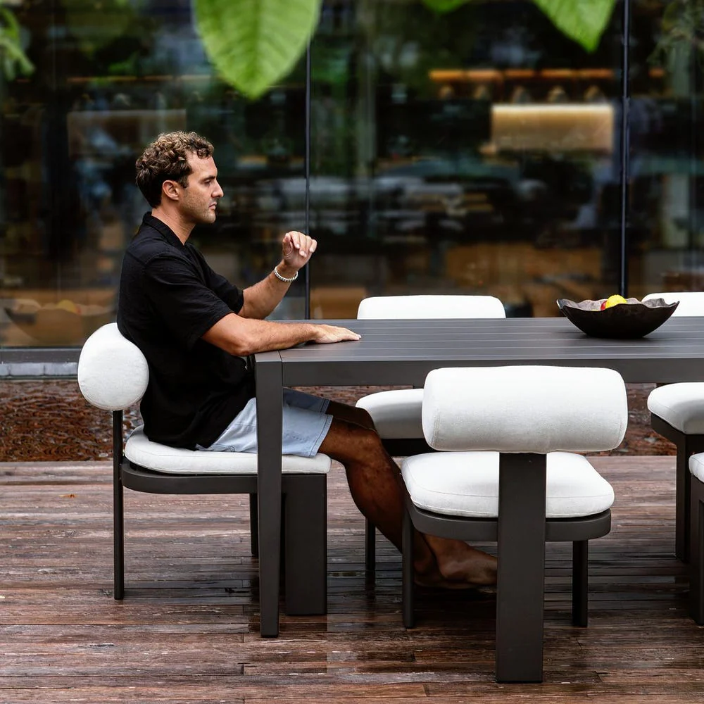 Bolster Back Outdoor Dining Chair - Image 23