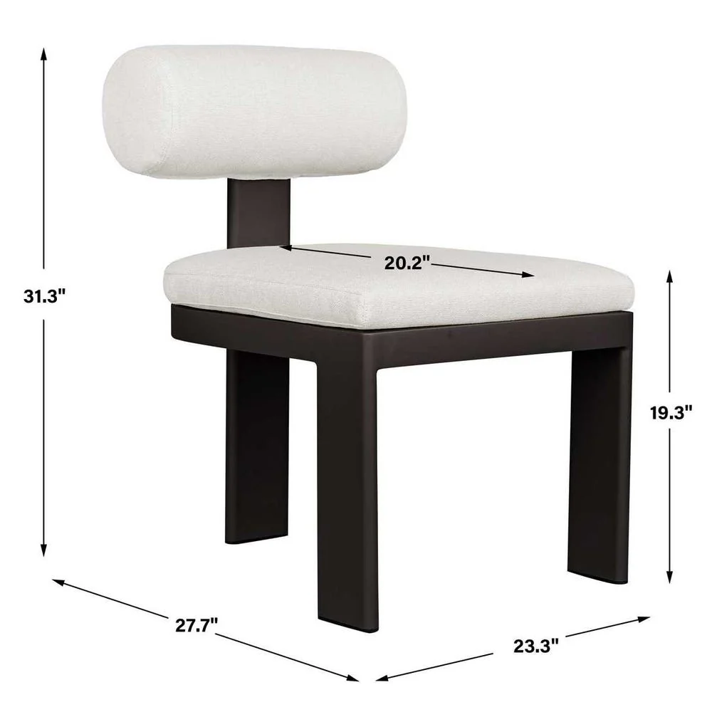 Bolster Back Outdoor Dining Chair - Image 25