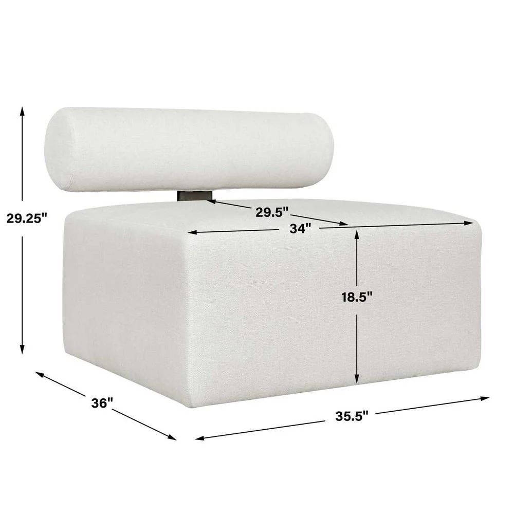 Bolster Back Outdoor Sofa, Armless - Image 18