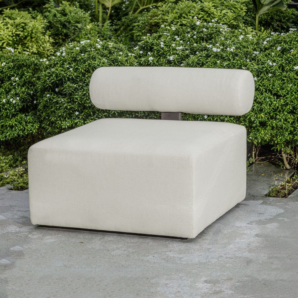 Bolster Back Outdoor Sofa, Armless - Image 3