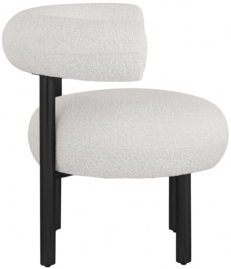Bordeaux Boucle Fabric Upholstered Accent Chair - Image 23