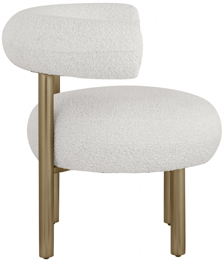 Bordeaux Boucle Fabric Upholstered Accent Chair - Image 14