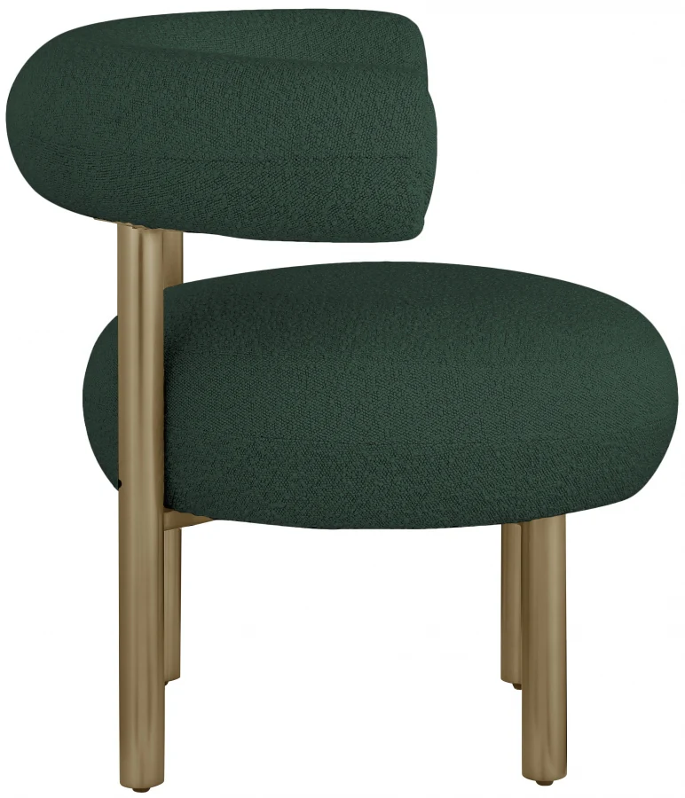 Bordeaux Boucle Fabric Upholstered Accent Chair - Image 23