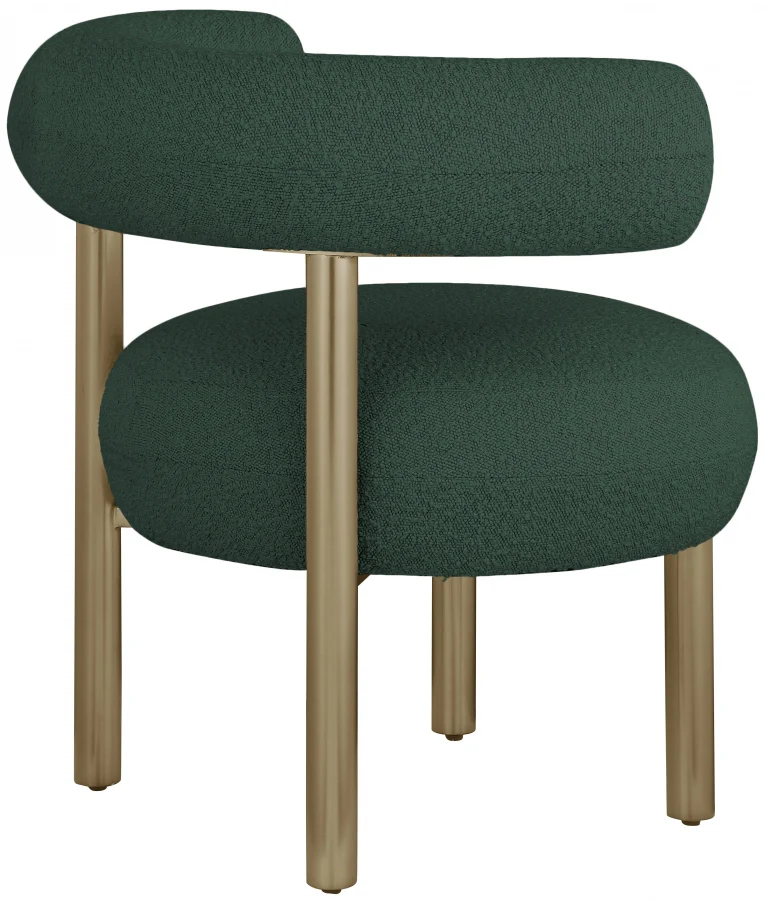 Bordeaux Boucle Fabric Upholstered Accent Chair - Image 24