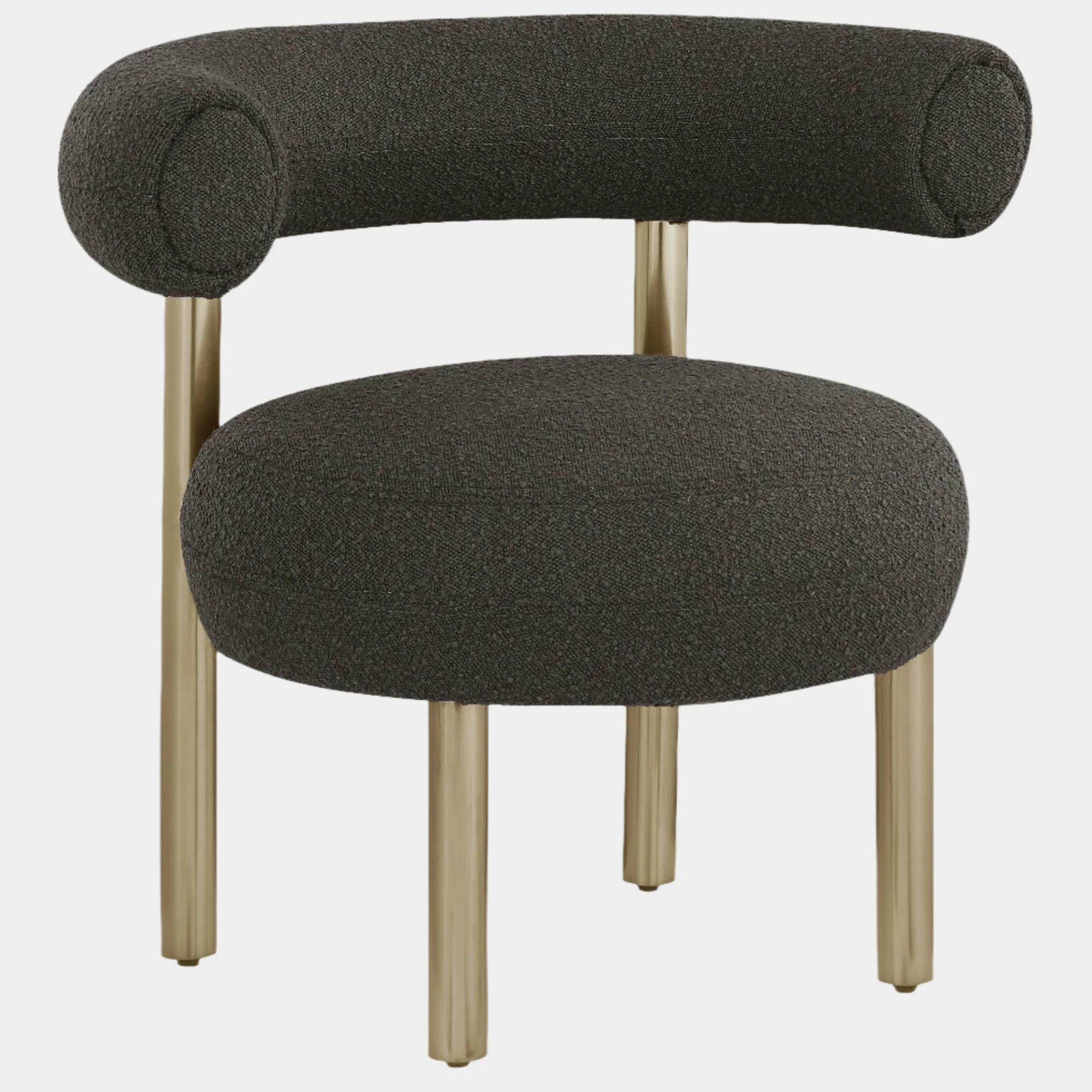 Bordeaux Boucle Fabric Upholstered Accent Chair - Image 27