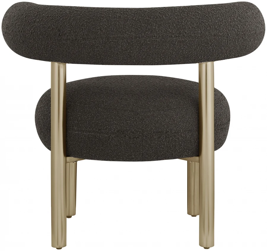 Bordeaux Boucle Fabric Upholstered Accent Chair - Image 30
