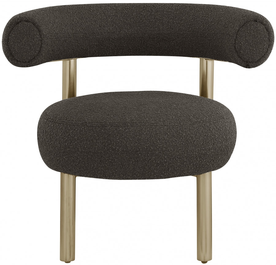 Bordeaux Boucle Fabric Upholstered Accent Chair - Image 31