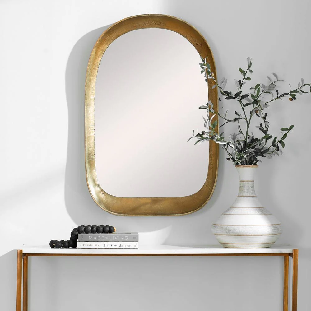 Bradano Arch Mirror, Brass - Image 2