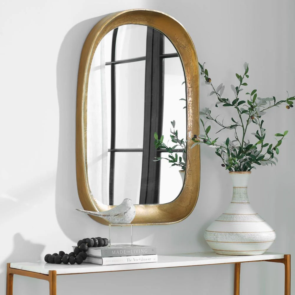 Bradano Arch Mirror, Brass - Image 3