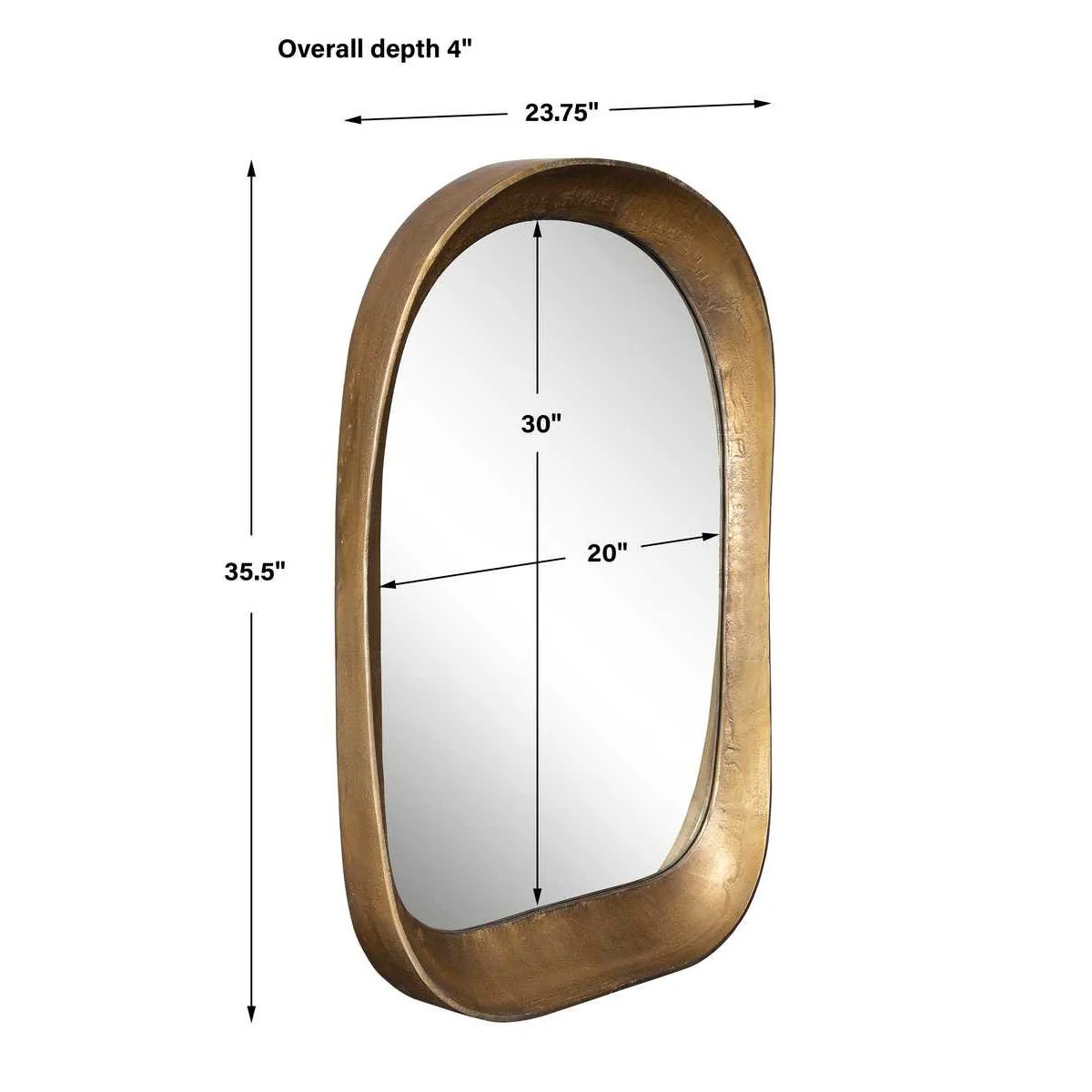 Bradano Arch Mirror, Brass - Image 8