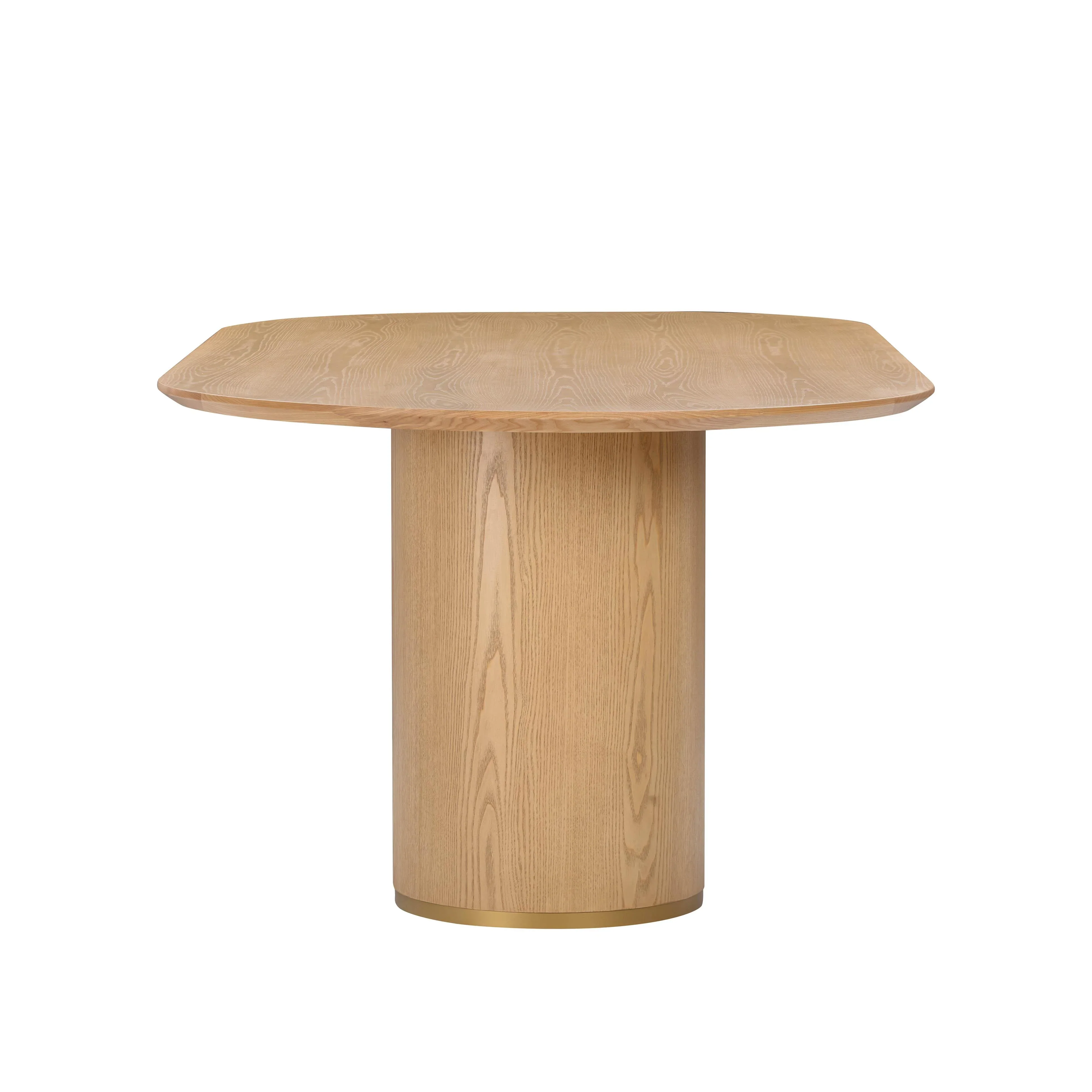Brandy 95" Natural Ash Wood Oval Dining Table - Image 4