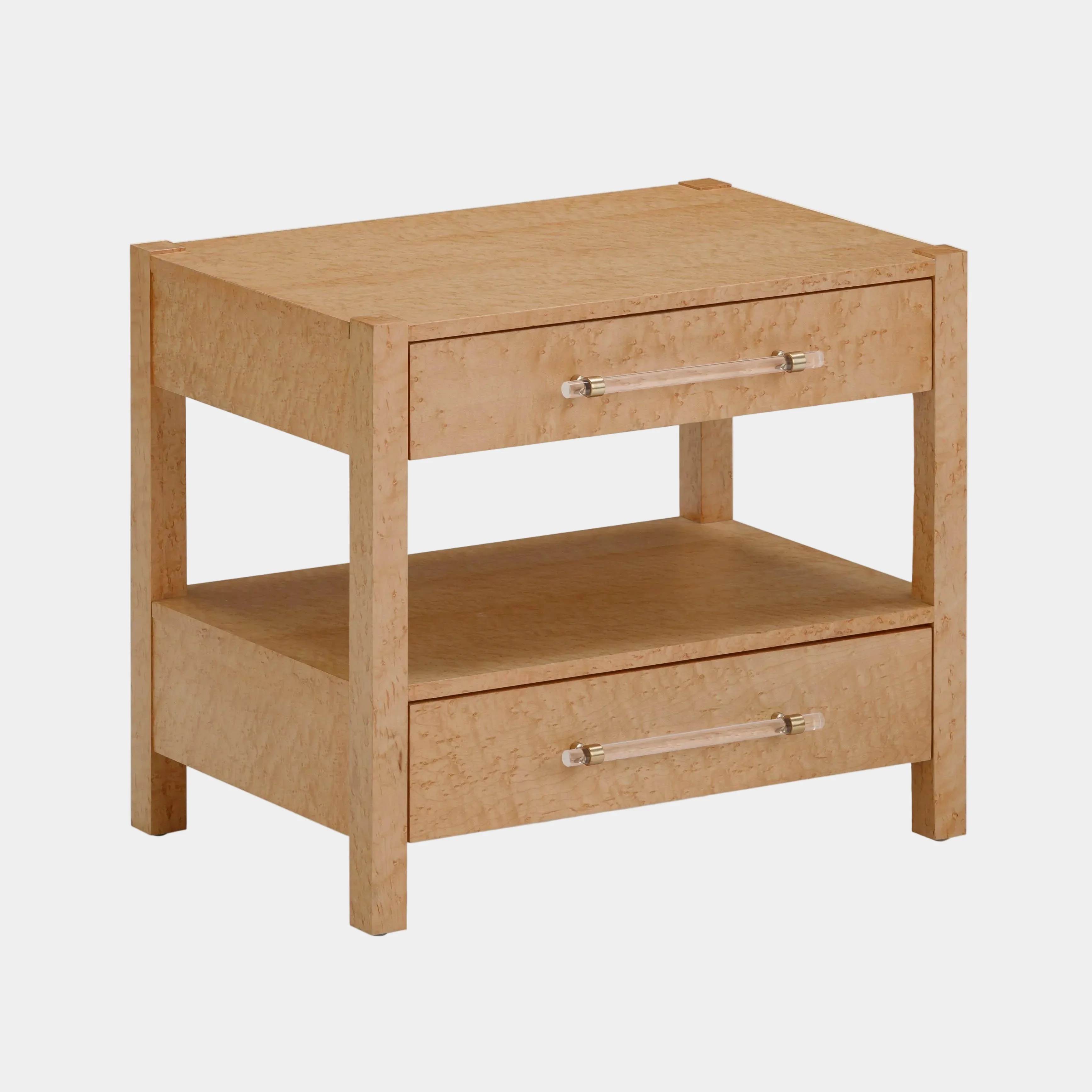 Brandyss 26" Burl 2-Drawer Nightstand - Image 21