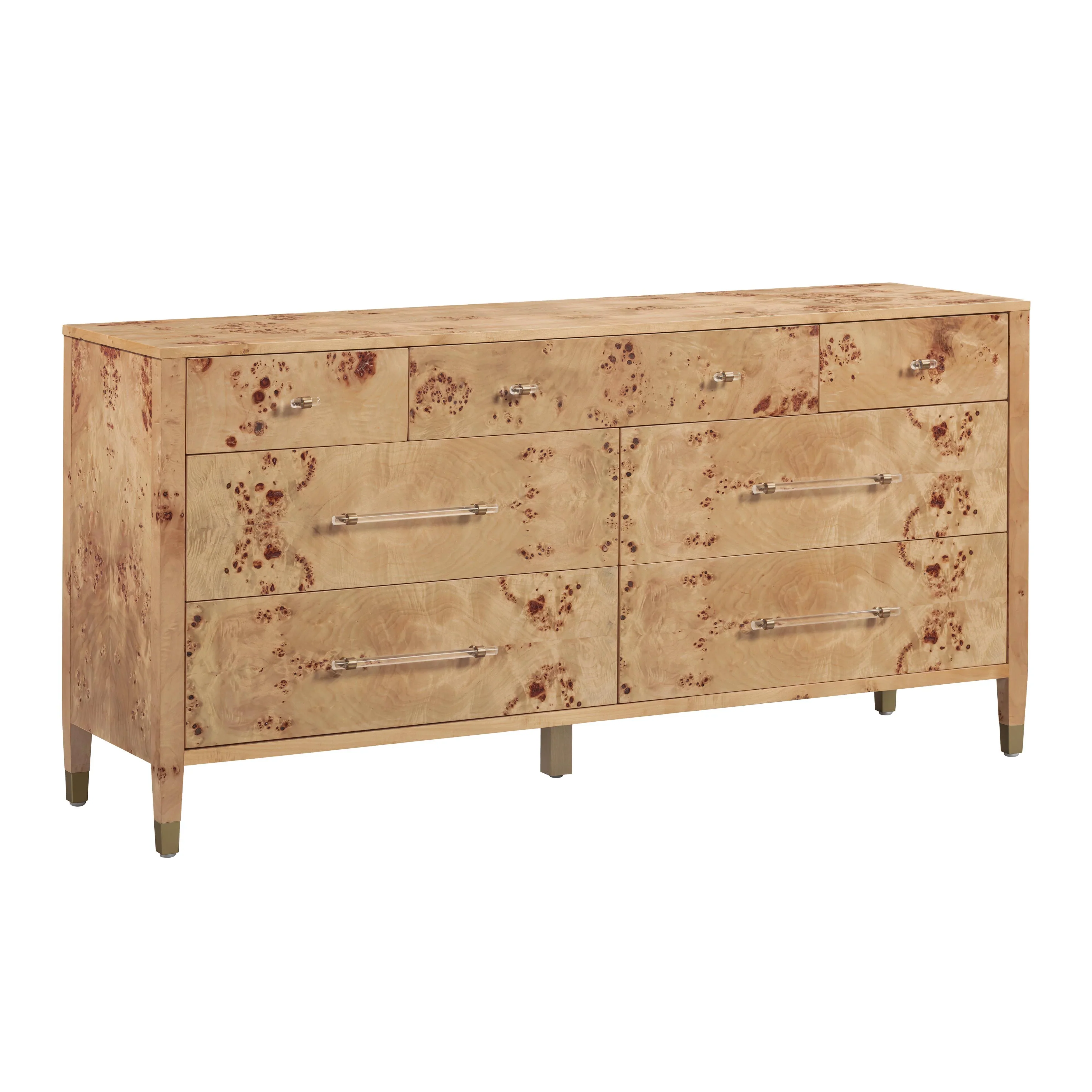 Brandyss 62" Burl 7-Drawer Dresser - Image 13