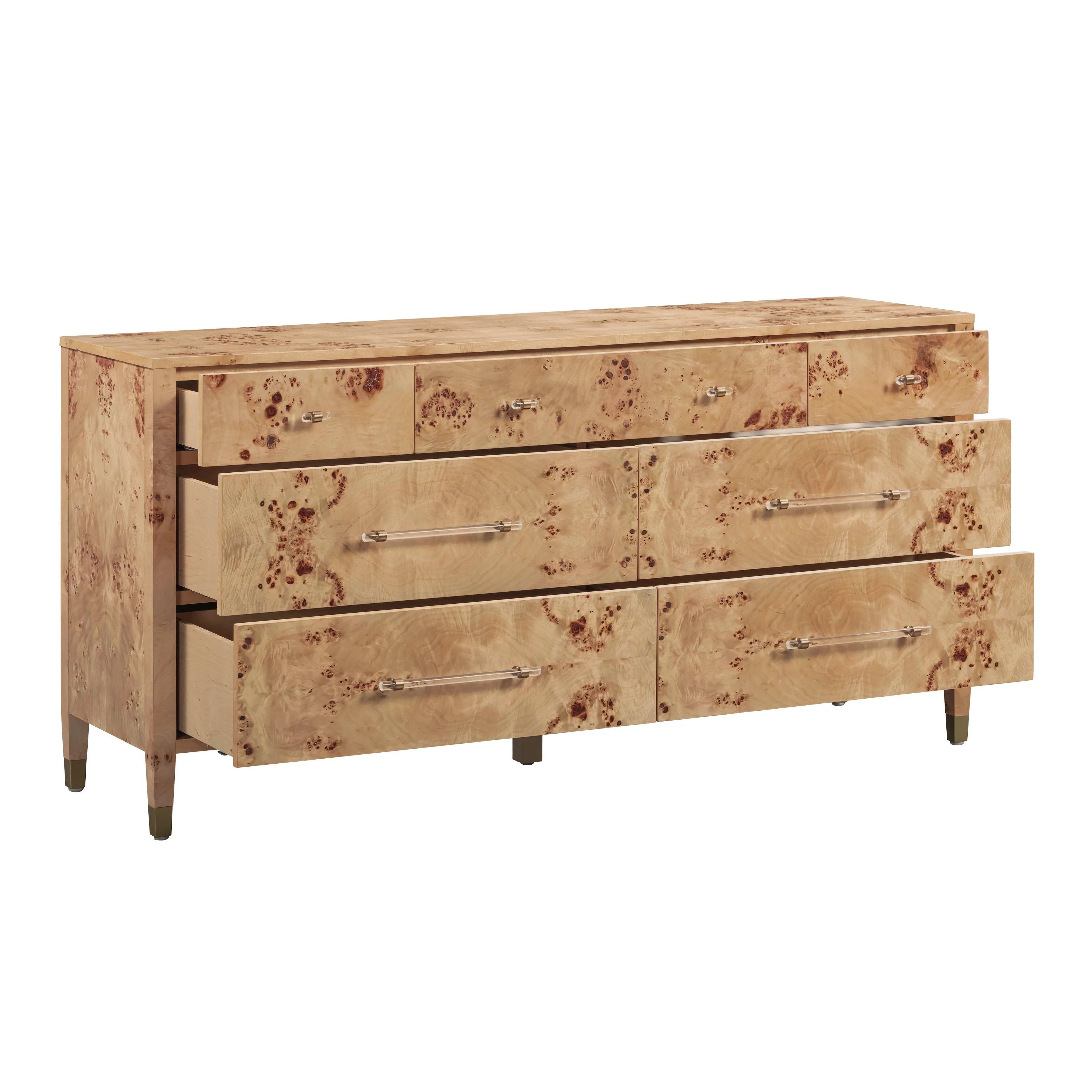 Brandyss 62" Burl 7-Drawer Dresser - Image 14