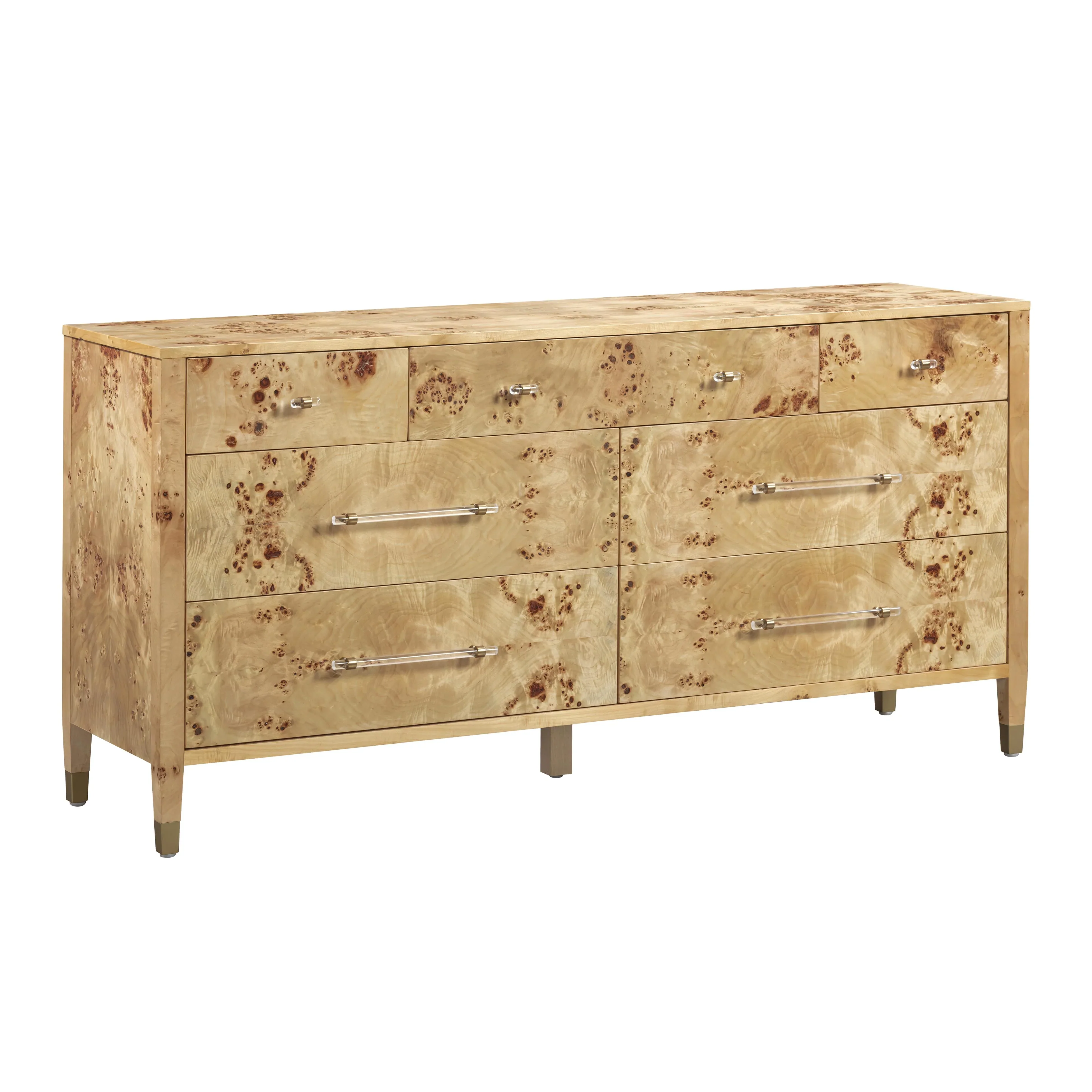 Brandyss 62" Burl 7-Drawer Dresser - Image 3