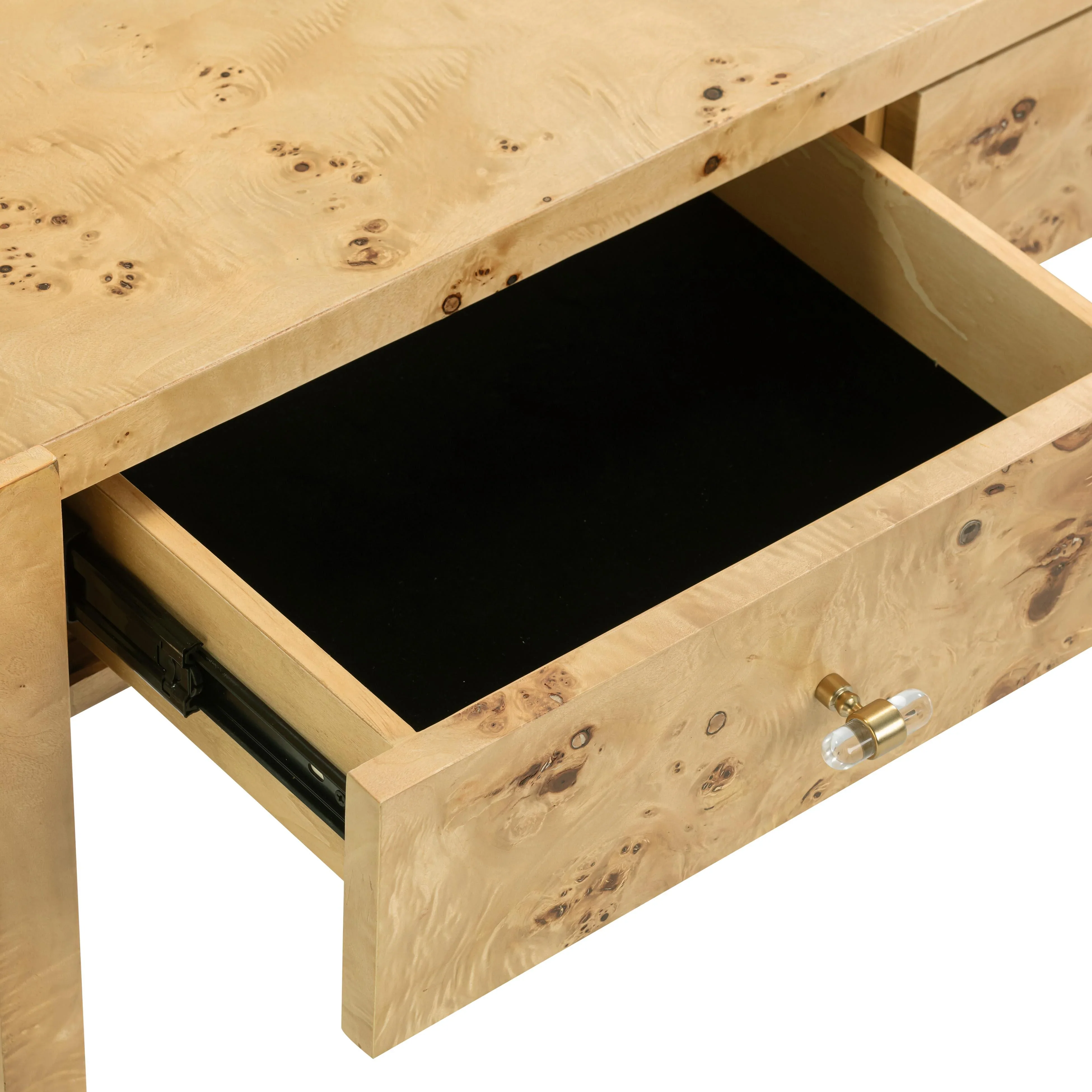 Brandyss 54" Burl Console Table - Image 6