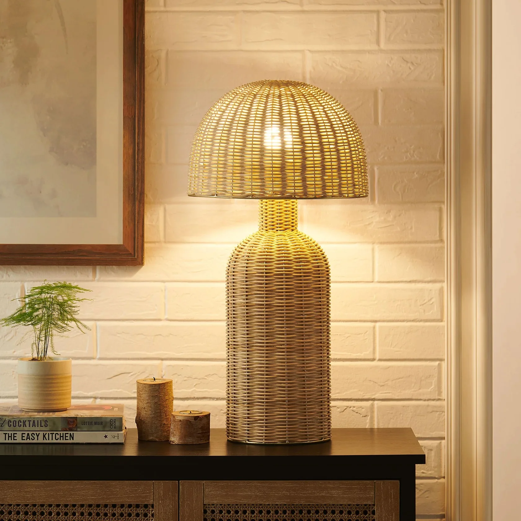 Briar Rattan Table Lamp in Natural - Image 3