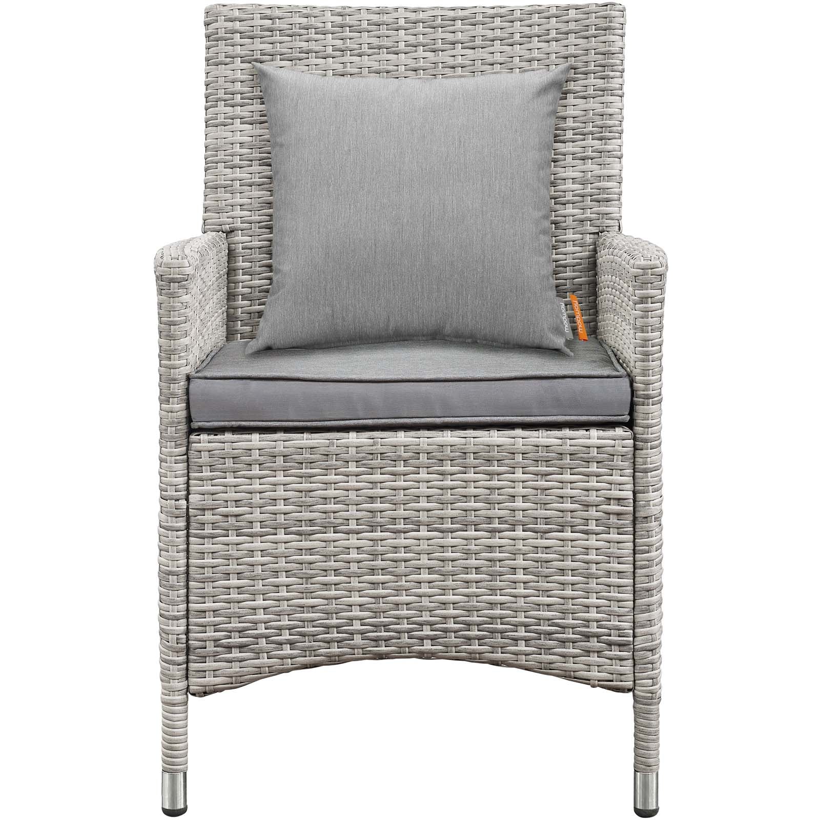 Bridge 4 Piece Outdoor Patio Patio Conversation Set with Pillow Set - Image 11