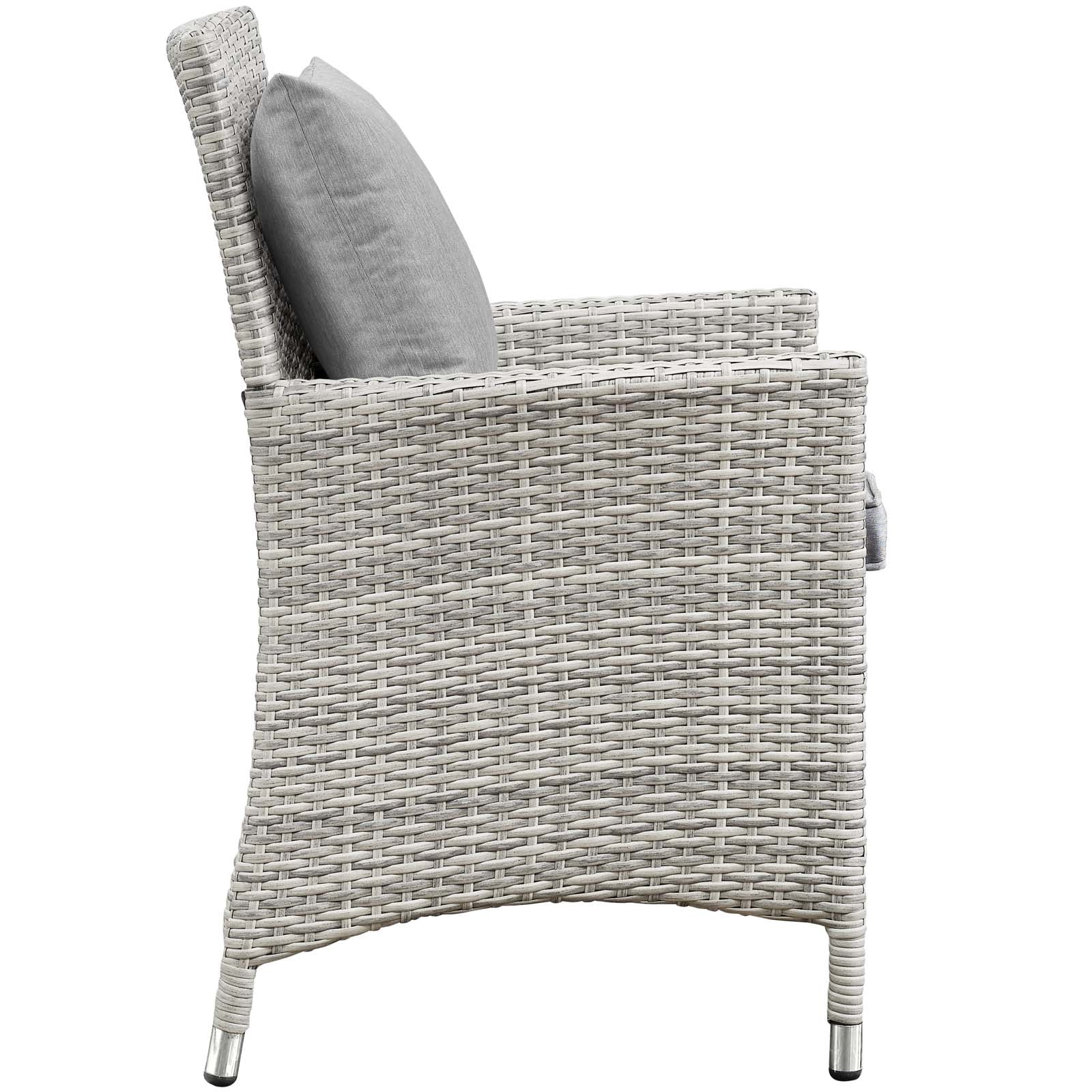 Bridge 4 Piece Outdoor Patio Patio Conversation Set with Pillow Set - Image 9