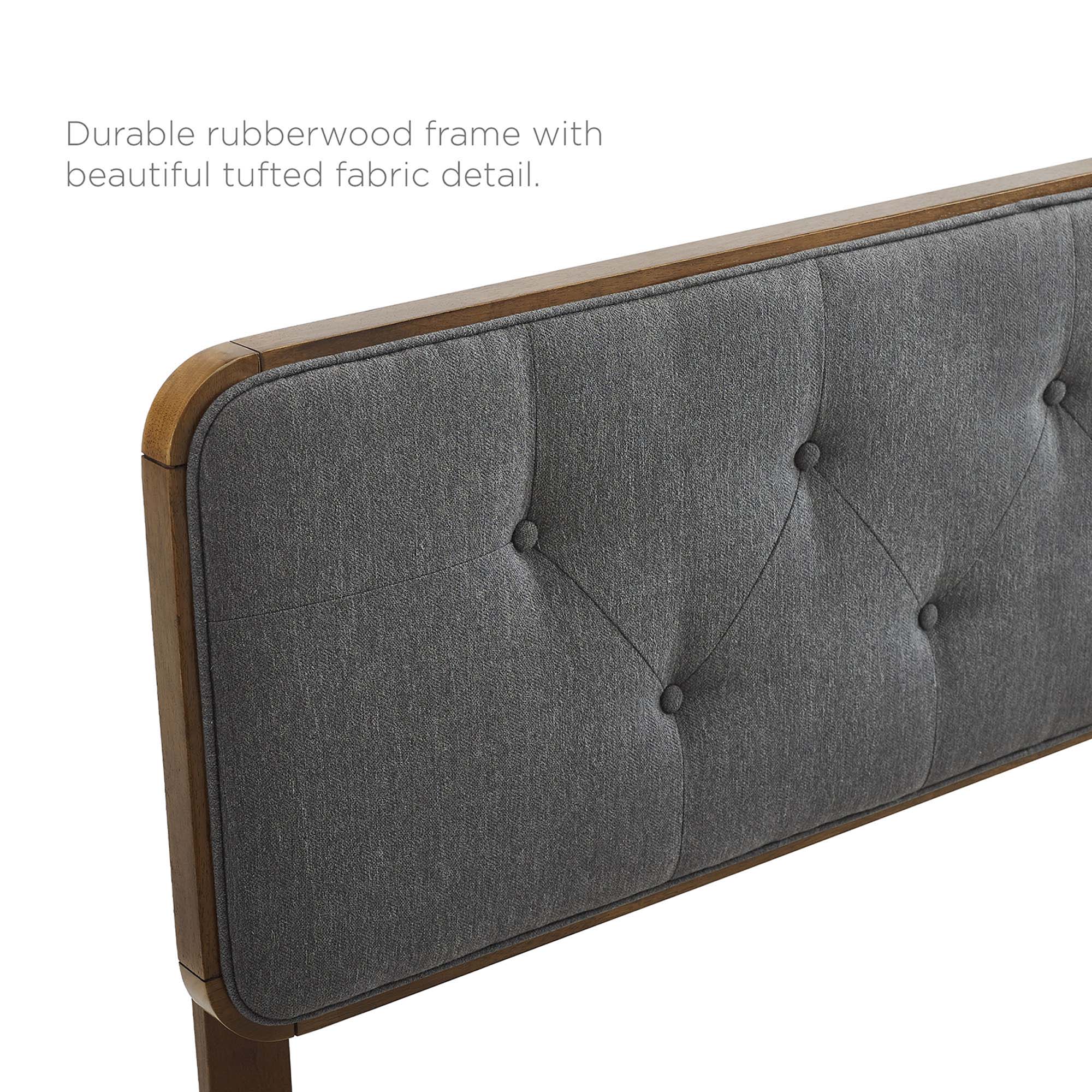 Bridgette Wood Platform Bed With Splayed Legs - Image 24