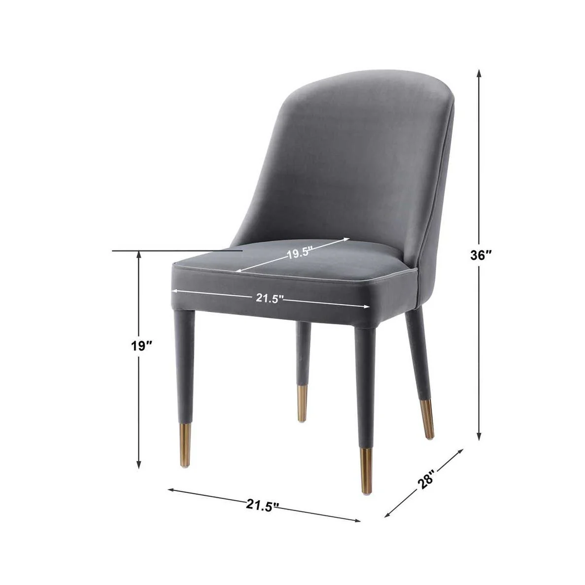 Brie Armless Chair, 2 Per Box, Priced Each - Image 24