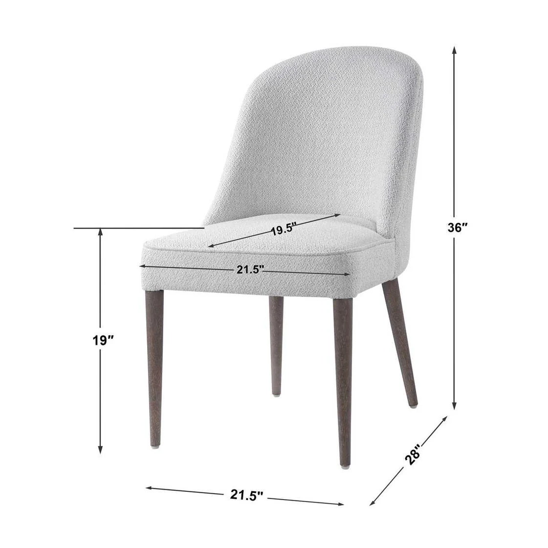 Brie Armless Chair, 2 Per Box, Priced Each - Image 38