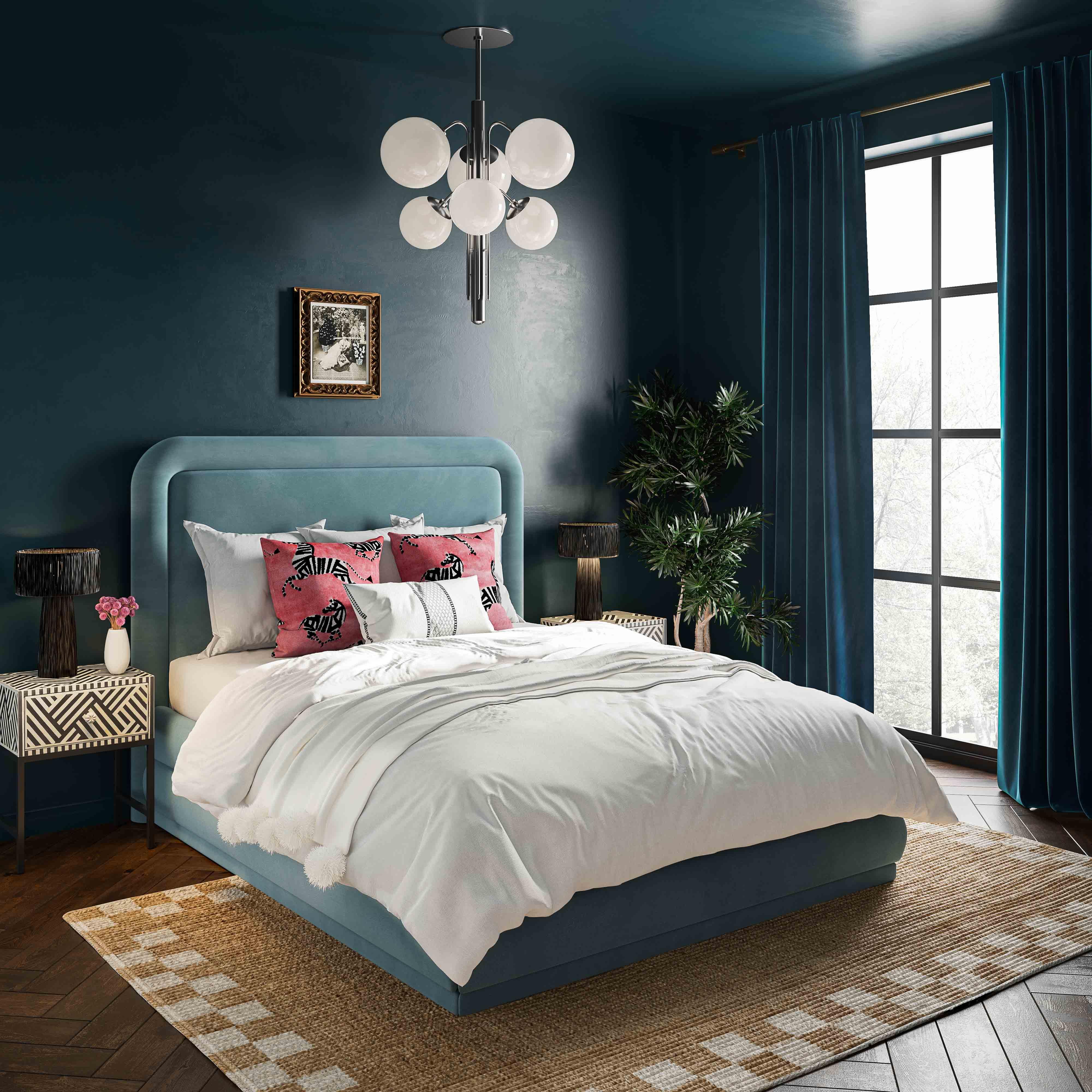 Briella Performance Velvet Bed - Image 32