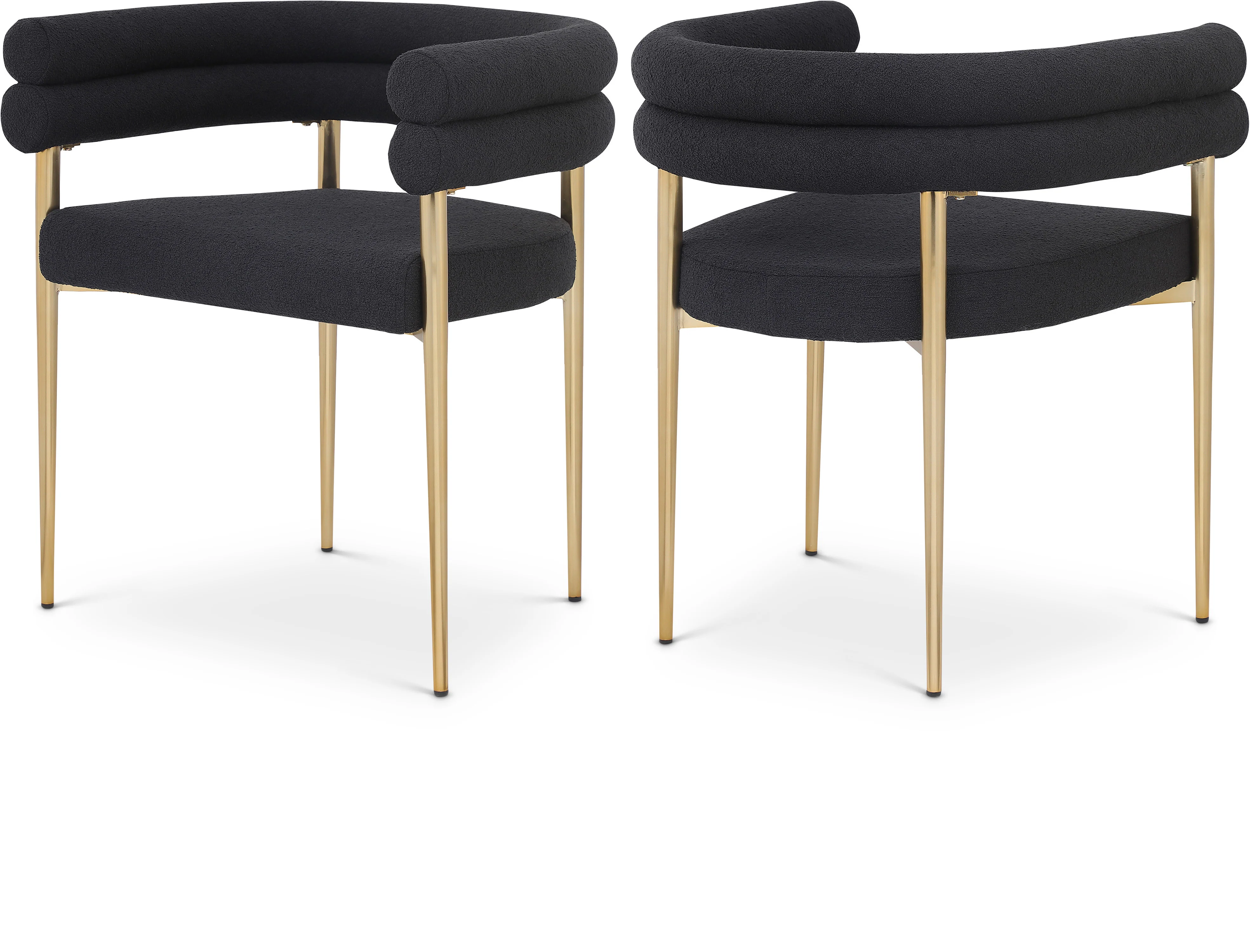 Brielle Boucle Fabric Upholstered Dining Chair - Image 2