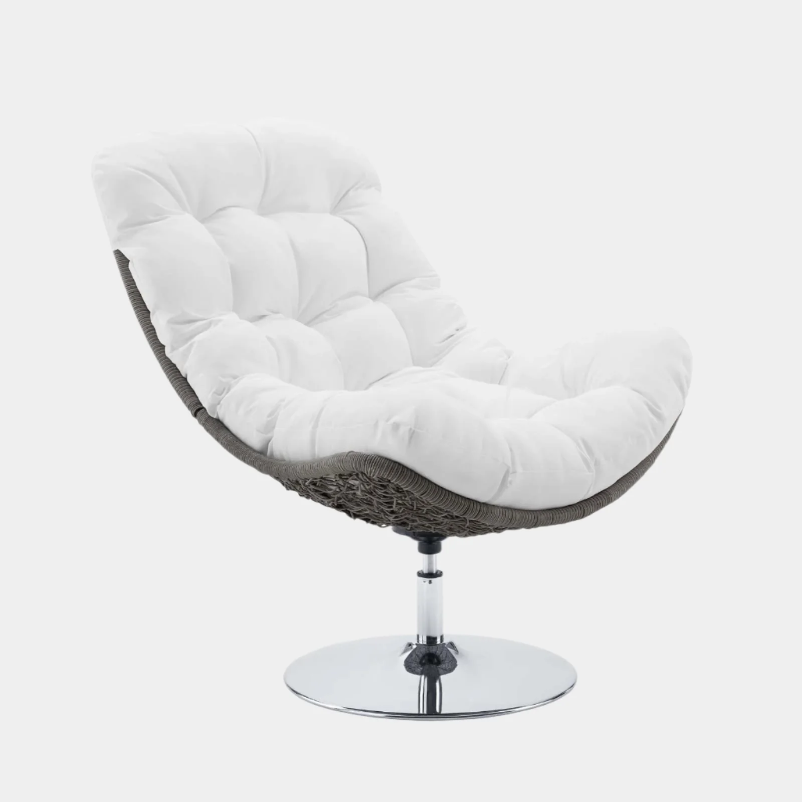Brighton Wicker Rattan Outdoor Patio Swivel Lounge Chair - Image 13