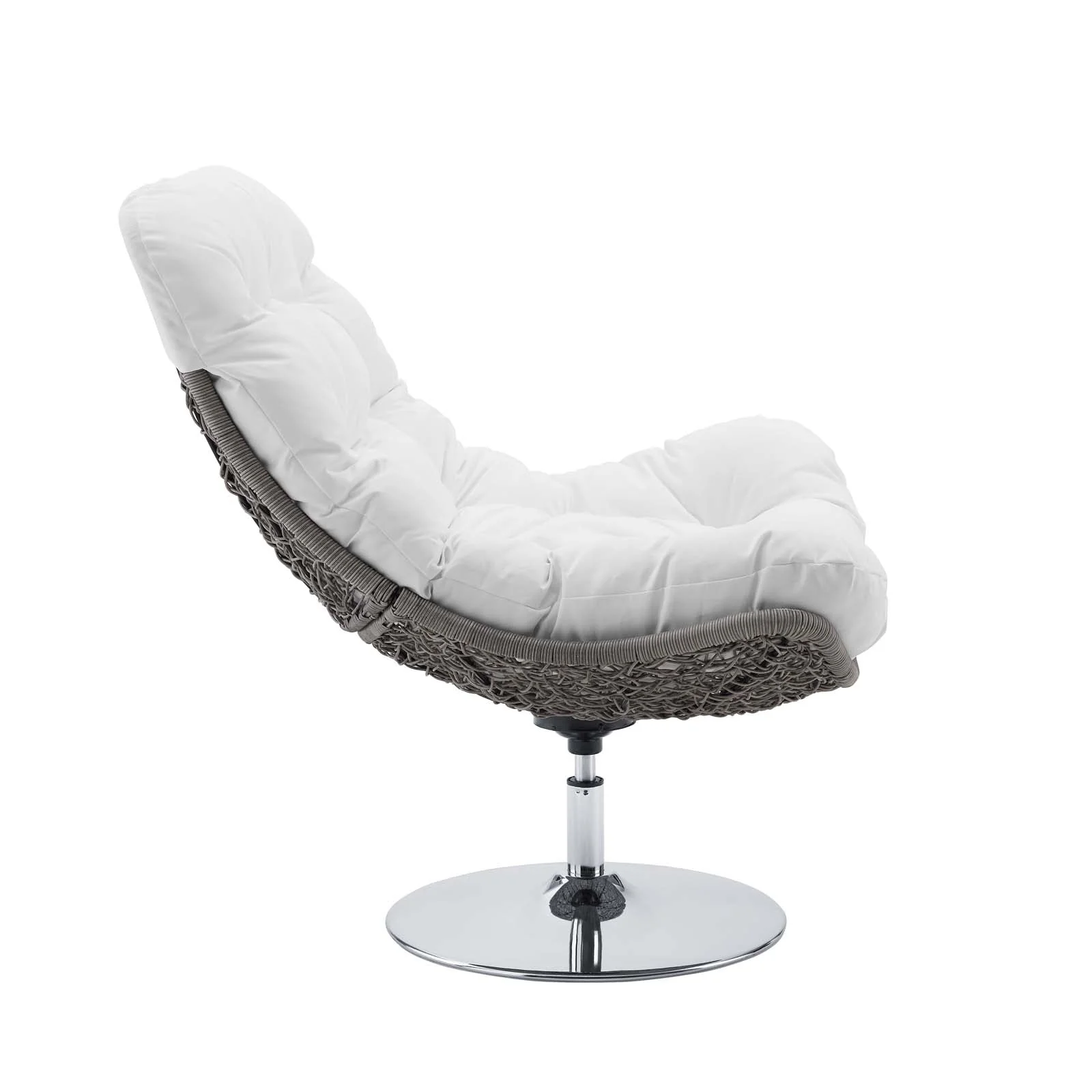 Brighton Wicker Rattan Outdoor Patio Swivel Lounge Chair - Image 16