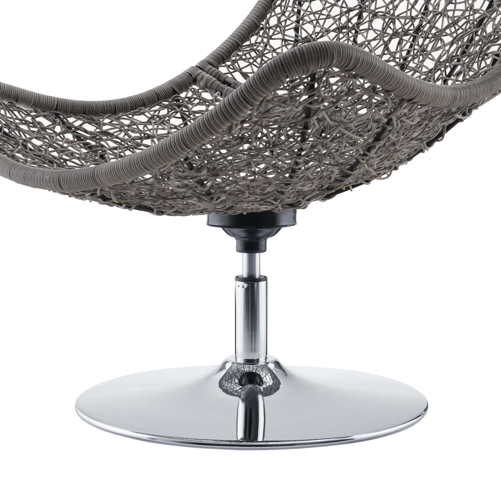 Brighton Wicker Rattan Outdoor Patio Swivel Lounge Chair - Image 18