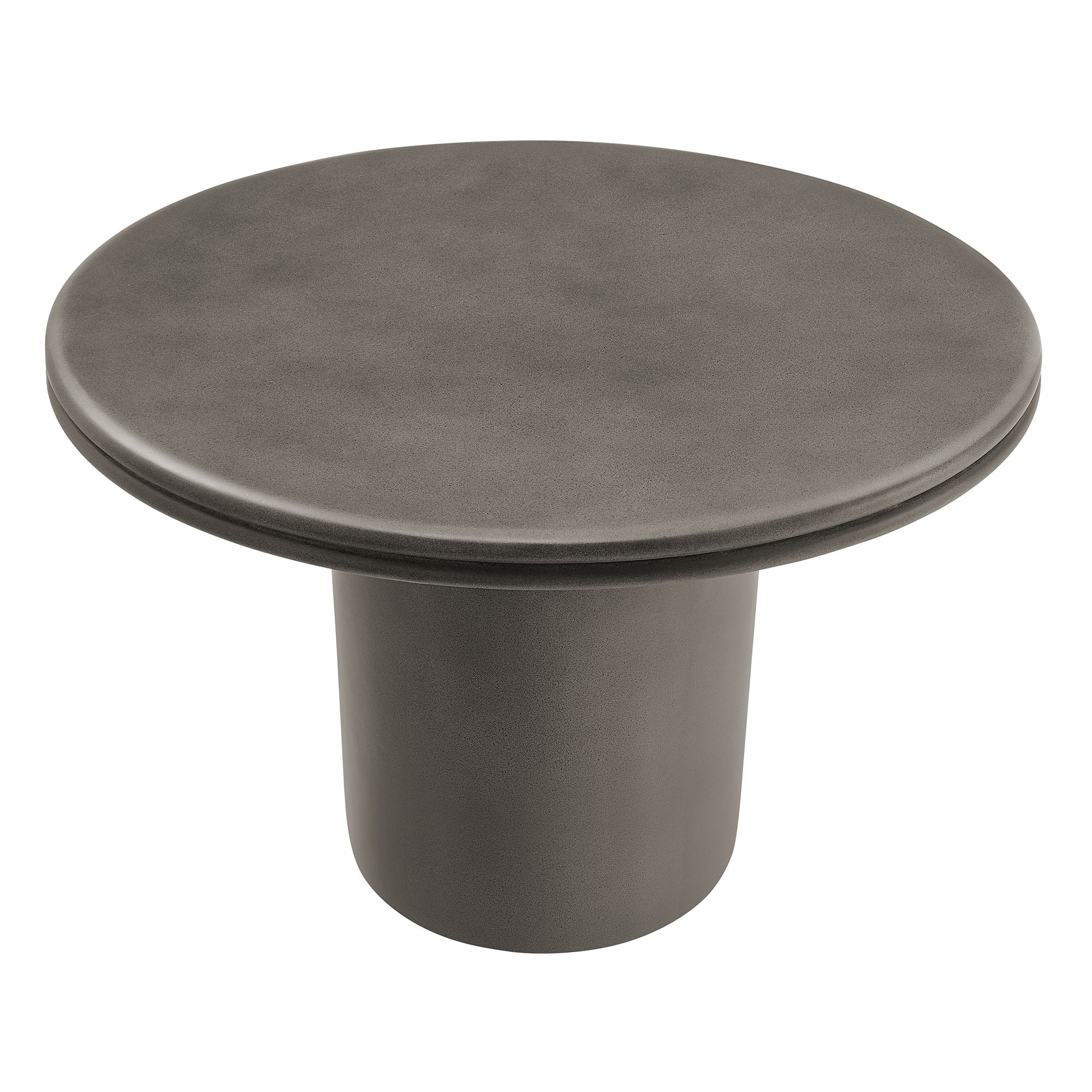 Brion 48" Indoor - Outdoor Patio Concrete Round Dining Table - Image 4